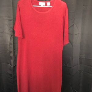 Maroon sweater dress